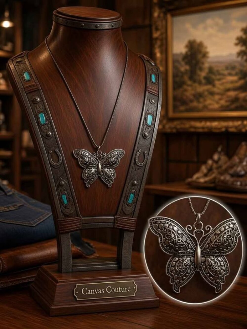 Heirloom Silverwing Butterfly Necklace